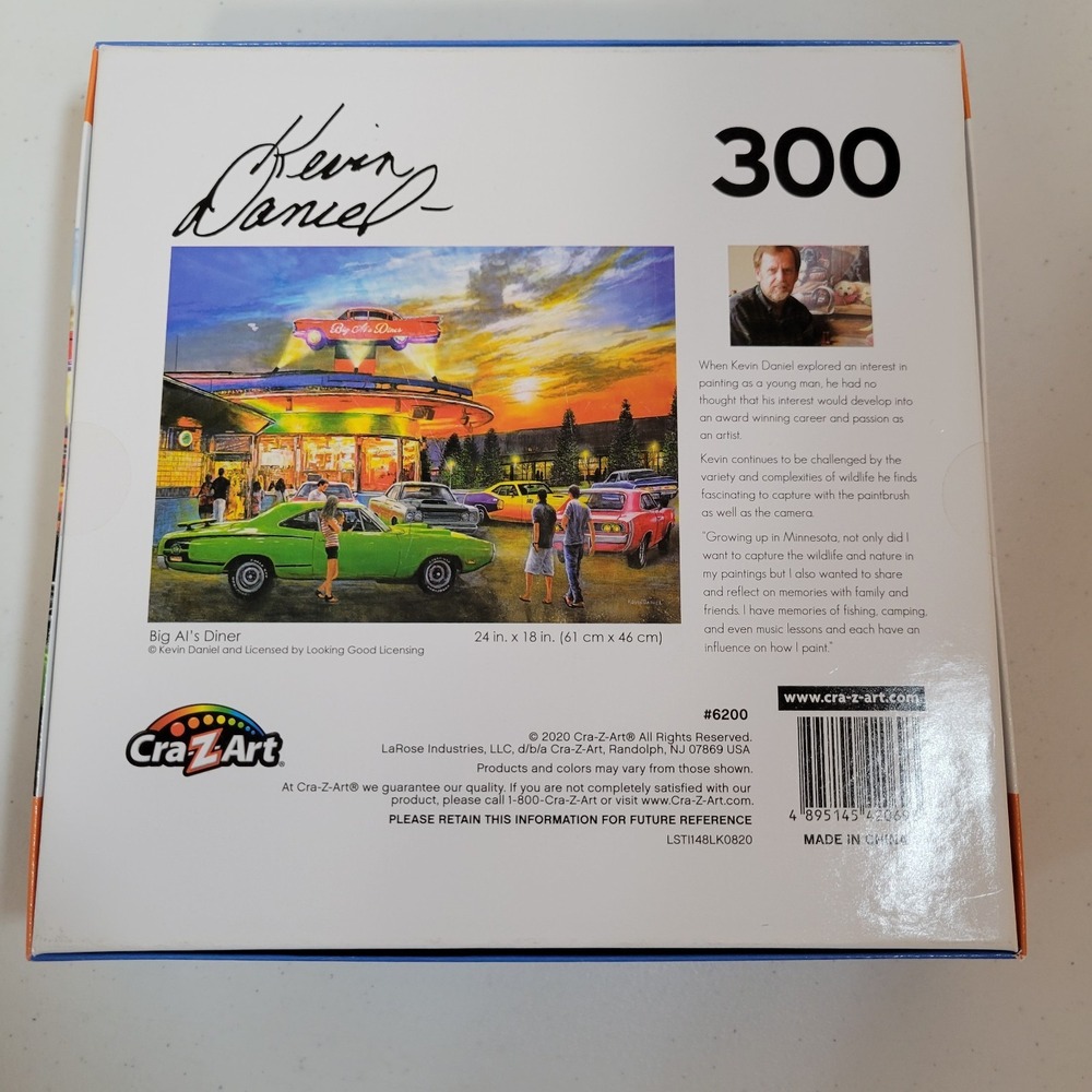 Kevin Daniel Big Al's Diner 300‎ Piece Jigsaw Puzzle New NWT 0474 - Picture 3 of 4